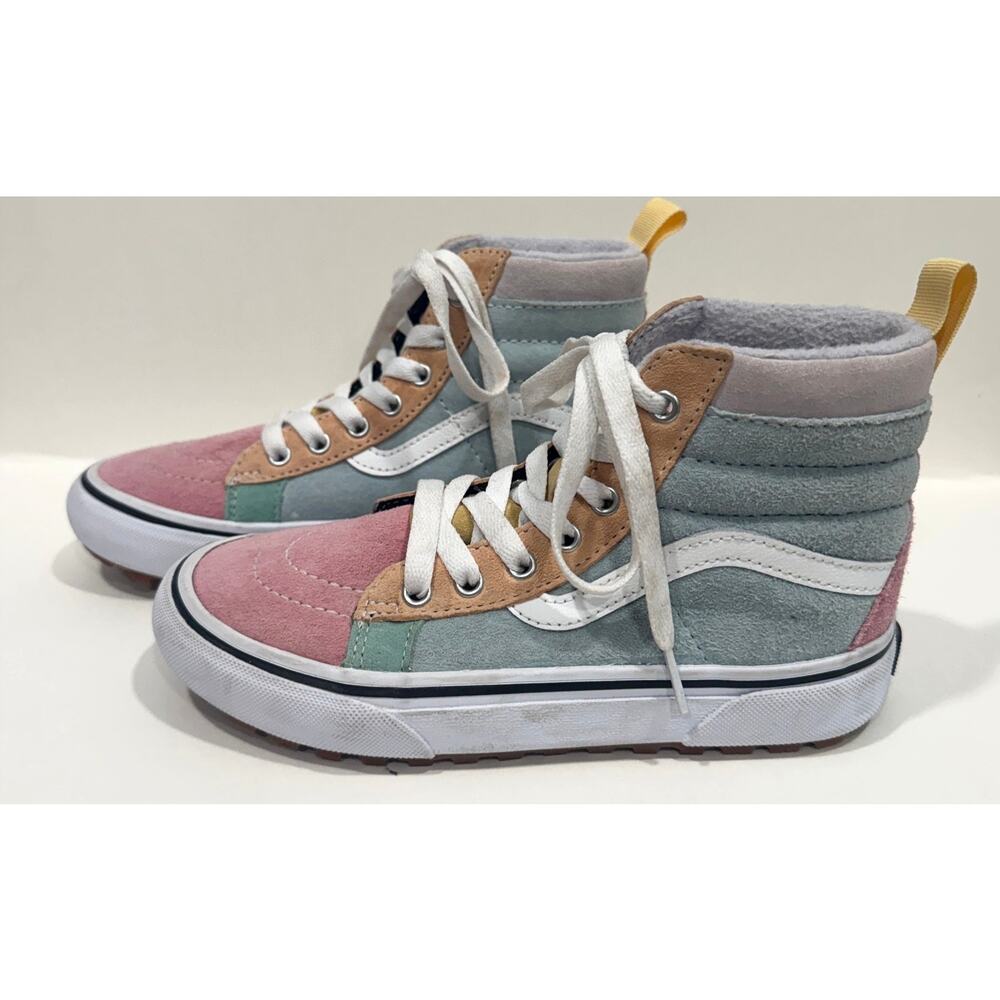 VANS Sk8-Hi MTE-1 Colorblock Pastel Suede High Top Sneakers Big Kids Size 5 - Picture 2 of 6
